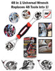 48 in 1 Universal Wrench Replace 48 Tools in 1!